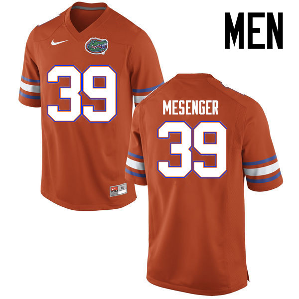 Men Florida Gators #39 Jacob Mesenger College Football Jerseys Sale-Orange - Click Image to Close
